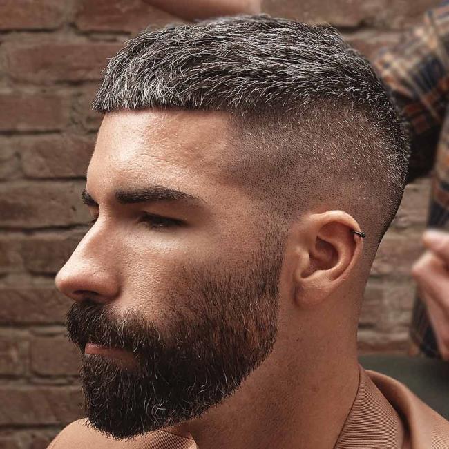 Shaved short haircuts for men