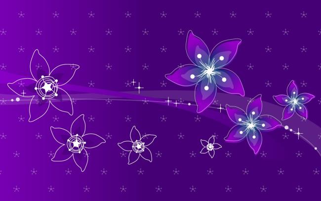 Sammlung von Bildern als schönste lila Tapete