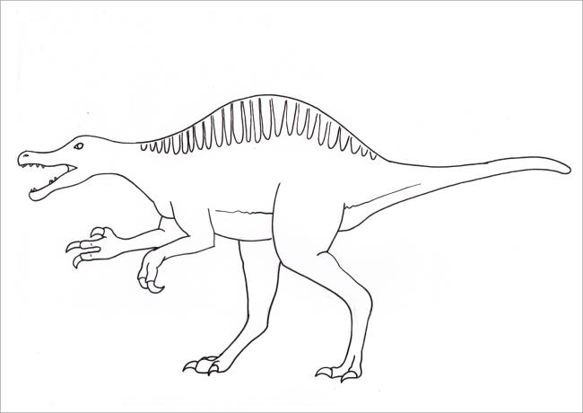 Collection of beautiful dinosaur coloring pages