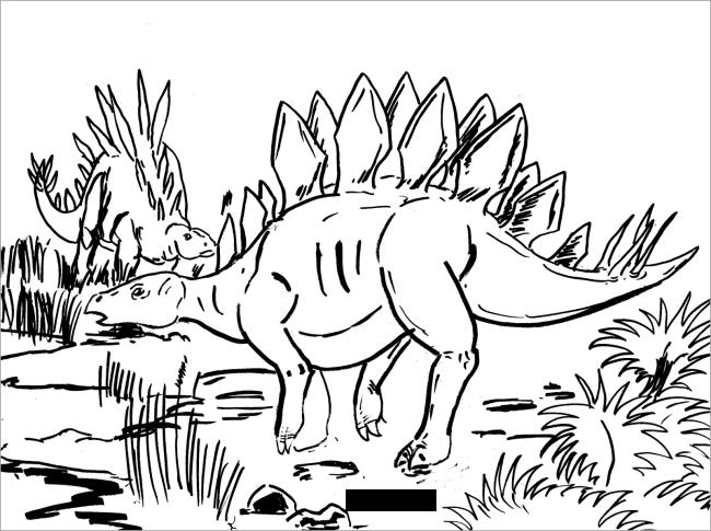 Collection de coloriages de dinosaures