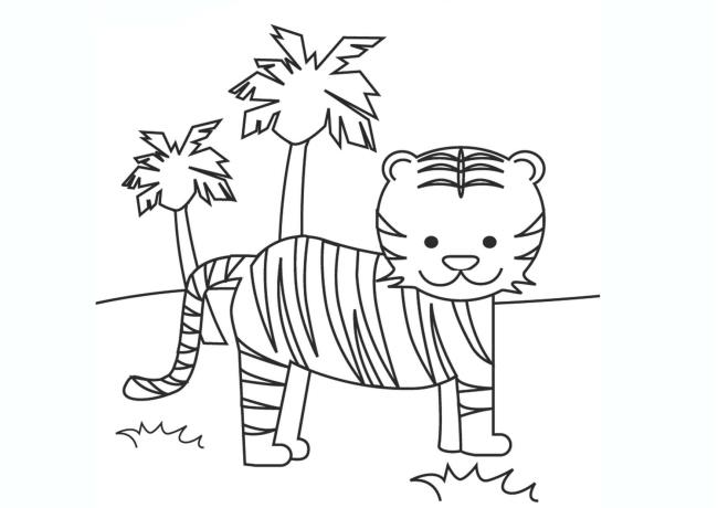 Collection of the most beautiful tiger coloring pictures