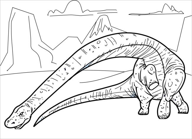 Collection of beautiful dinosaur coloring pages