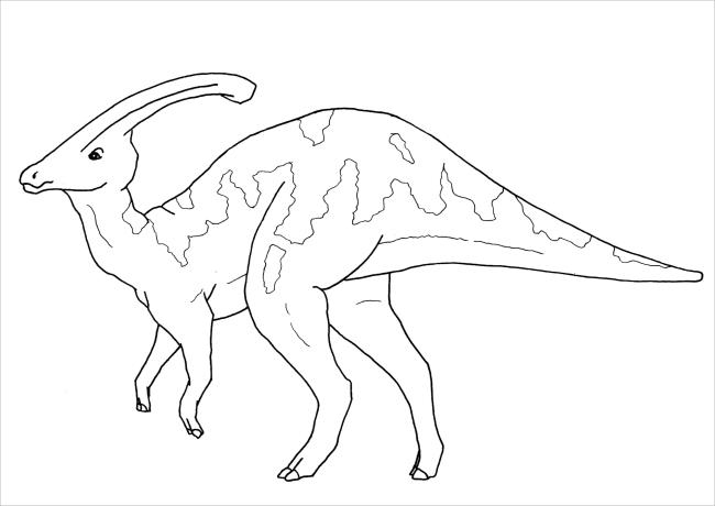 Collection of beautiful dinosaur coloring pages