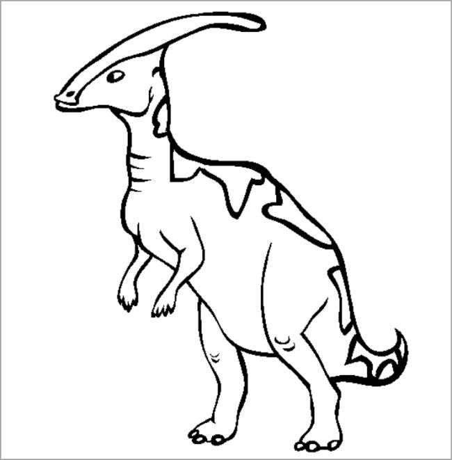 Collection of beautiful dinosaur coloring pages