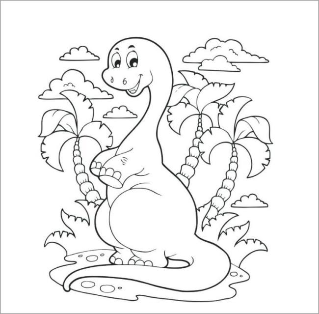 Collection de coloriages de dinosaures