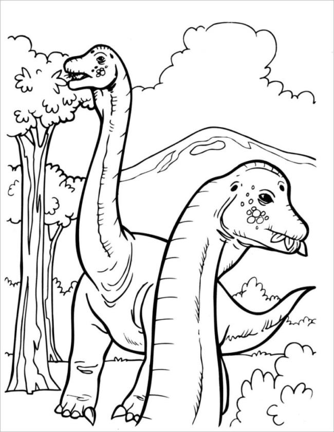 Collection de coloriages de dinosaures