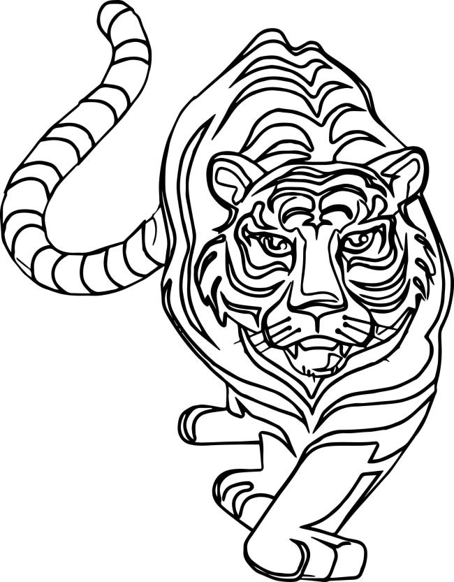 Collection of the most beautiful tiger coloring pictures