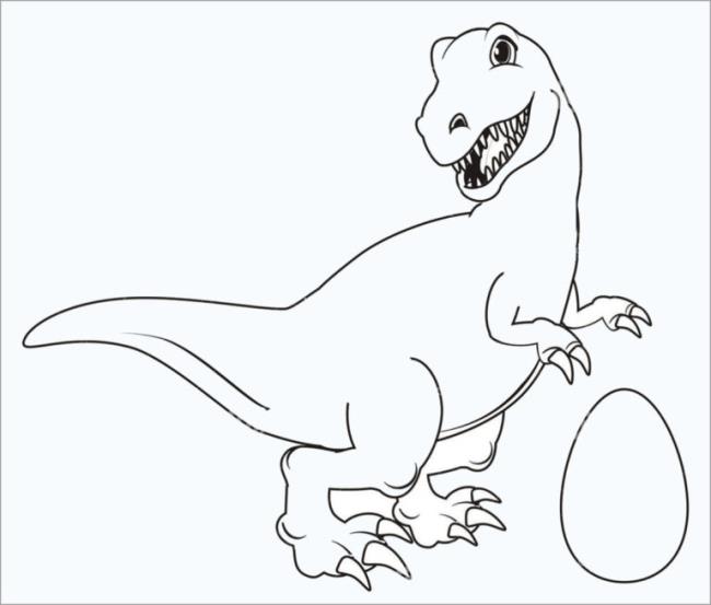 Coleção de dinossauros para colorir