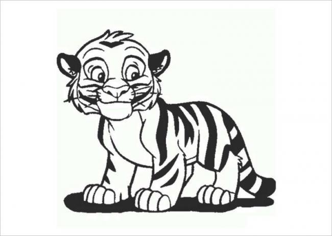 Collection of the most beautiful tiger coloring pictures