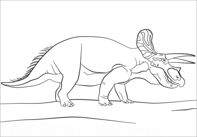 Collection of beautiful dinosaur coloring pages