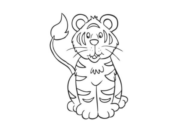 Collection of the most beautiful tiger coloring pictures