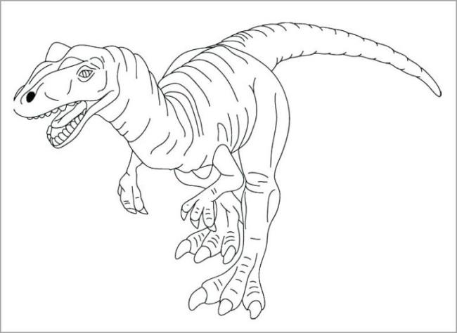 Coleção de dinossauros para colorir