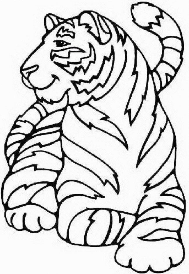 Collection of the most beautiful tiger coloring pictures