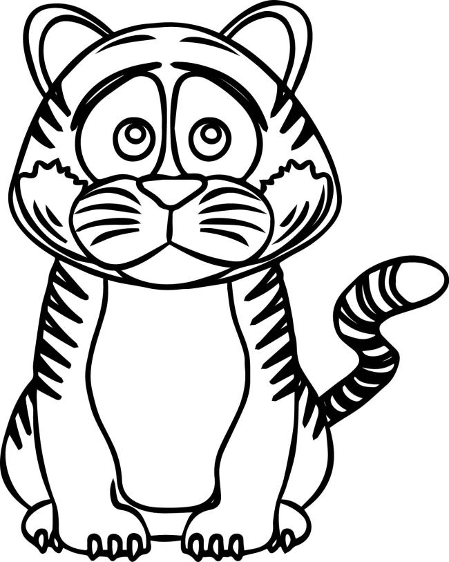Collection of the most beautiful tiger coloring pictures