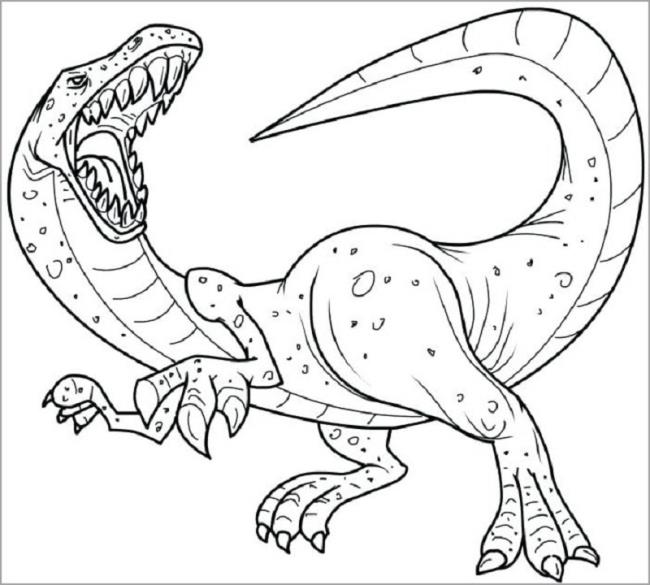 Collection of beautiful dinosaur coloring pages