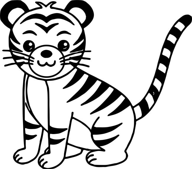 Collection of the most beautiful tiger coloring pictures