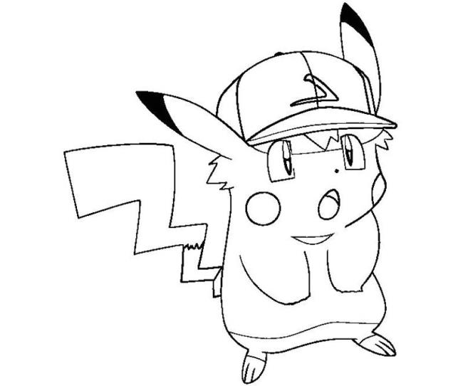 Collection of beautiful Pikachu coloring pages