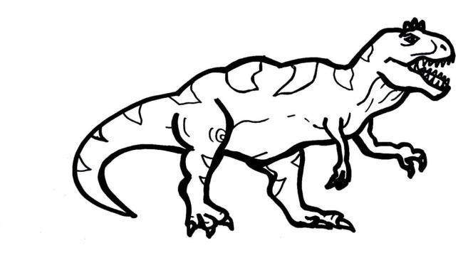 Collection of beautiful dinosaur coloring pages