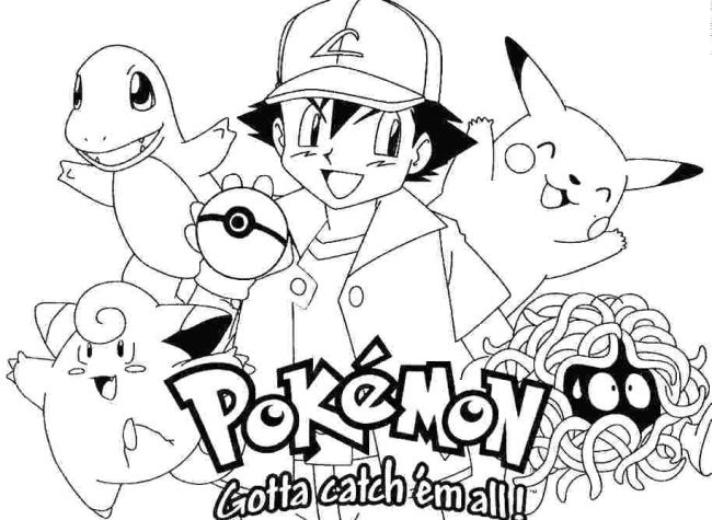 Collection of beautiful Pikachu coloring pages