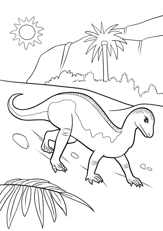 Koleksi halaman mewarnai dinosaurus yang indah