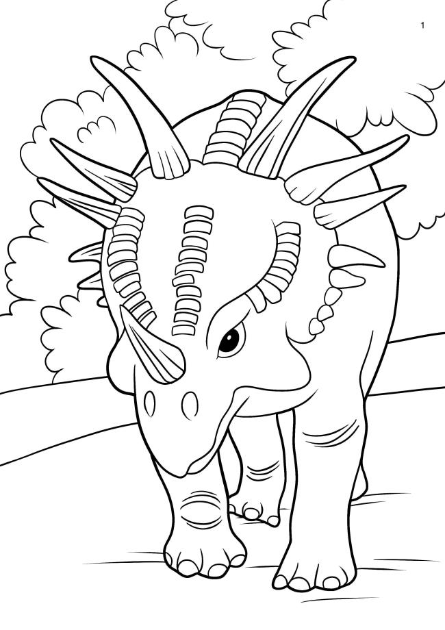 Collection of beautiful dinosaur coloring pages