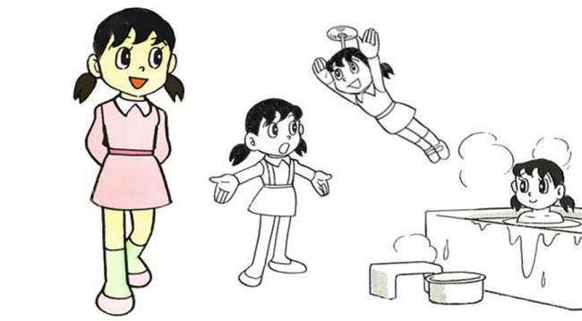 Coleção das mais belas imagens para colorir Shizuka para crianças