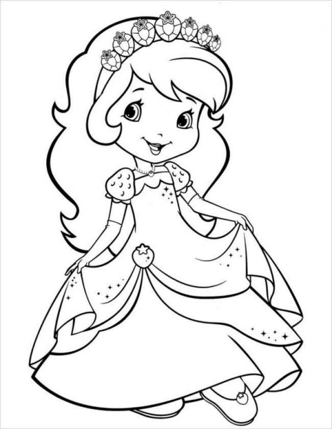 Collection de beaux échantillons de coloriage princesse