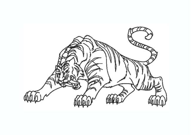 Collection of the most beautiful tiger coloring pictures