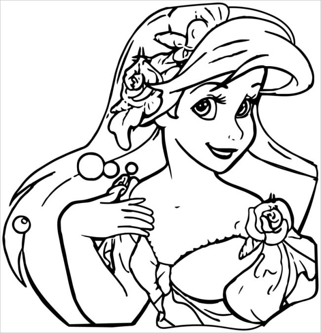 Collection of beautiful princess coloring samples