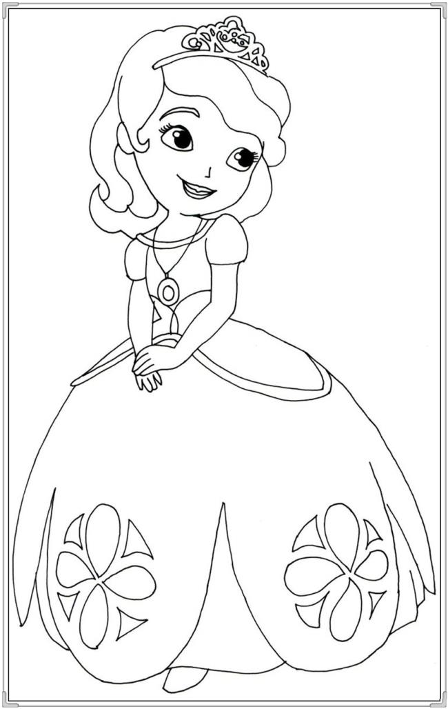 Collection of beautiful princess coloring samples