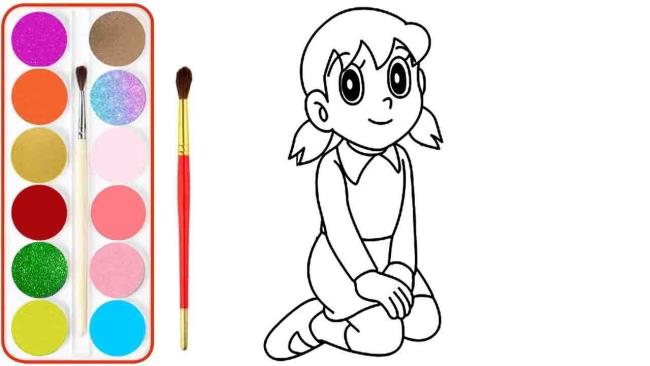 Raccolta delle più belle immagini da colorare Shizuka per bambini