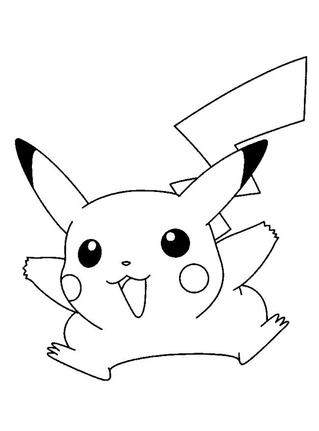 Collection of beautiful Pikachu coloring pages