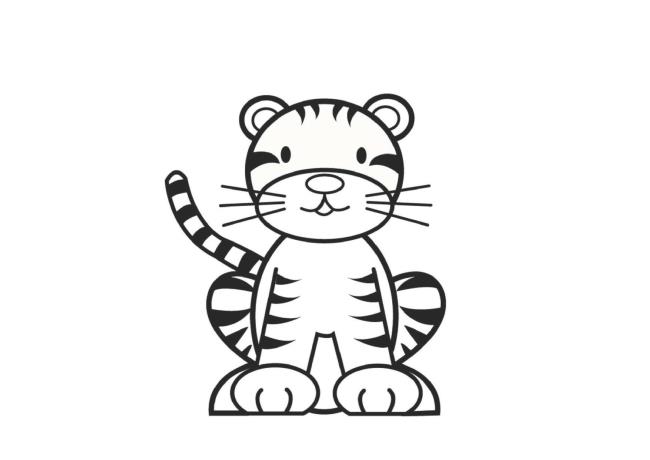 Collection of the most beautiful tiger coloring pictures