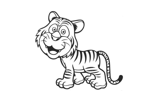 Collection of the most beautiful tiger coloring pictures