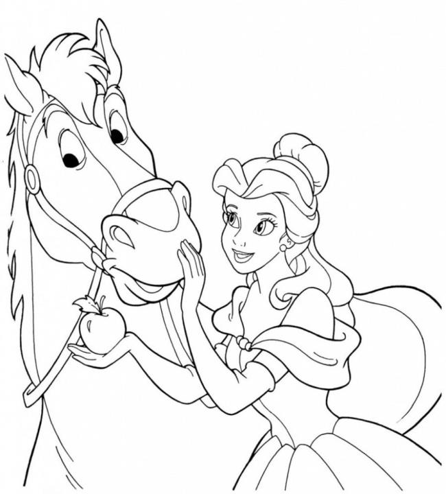 Collection de beaux échantillons de coloriage princesse