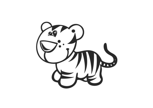 Collection of the most beautiful tiger coloring pictures