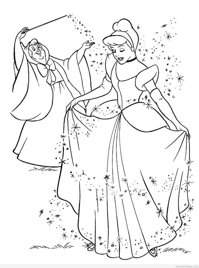 Collection of beautiful princess coloring samples