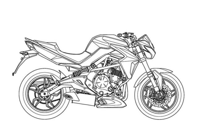 Collection of beautiful motorcycle coloring pictures