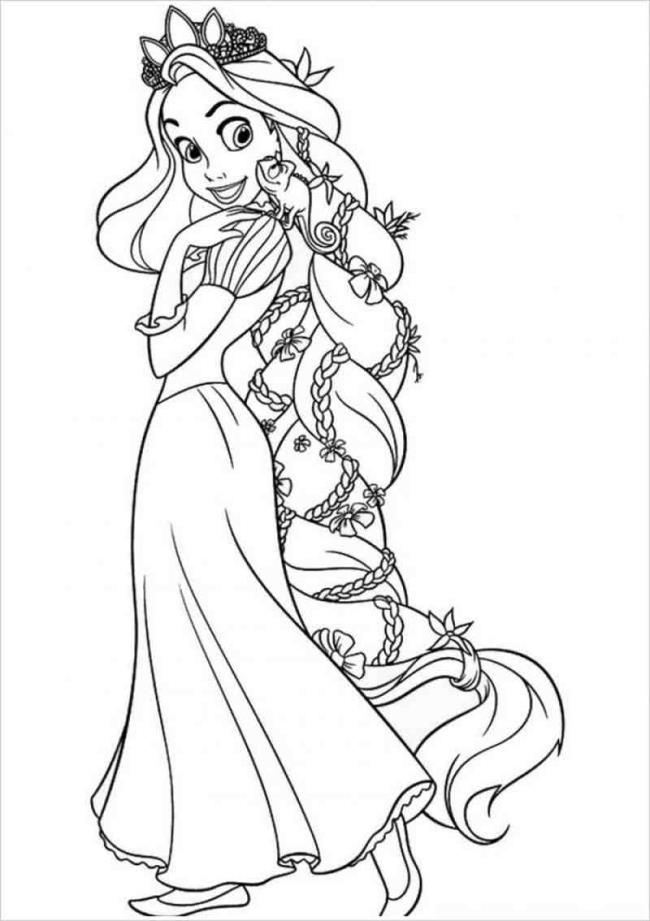 Collection de beaux échantillons de coloriage princesse