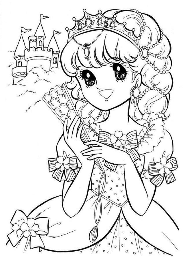 Collection de beaux échantillons de coloriage princesse