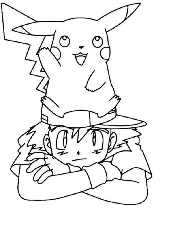 Collection of beautiful Pikachu coloring pages