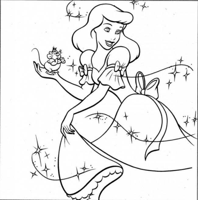 Collection of beautiful princess coloring samples