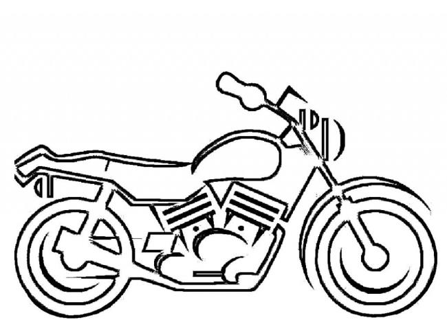 Collection of beautiful motorcycle coloring pictures