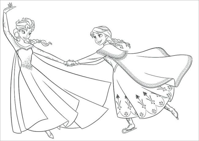 Collection of beautiful princess coloring samples