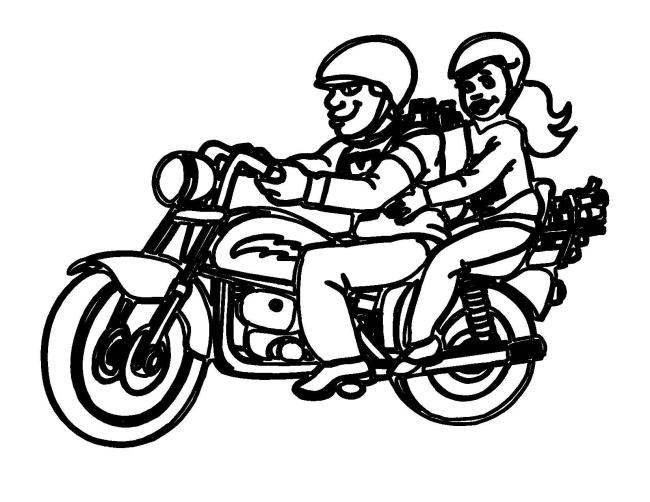 Collection of beautiful motorcycle coloring pictures