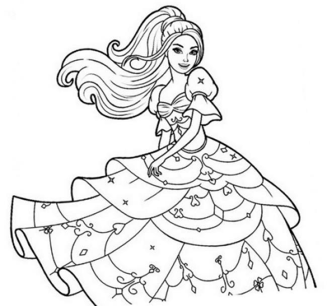 Collection of beautiful princess coloring samples