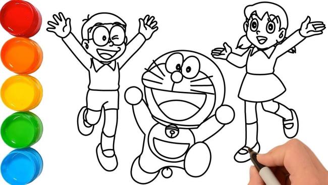 Collection of the most beautiful Shizuka coloring pictures for kids