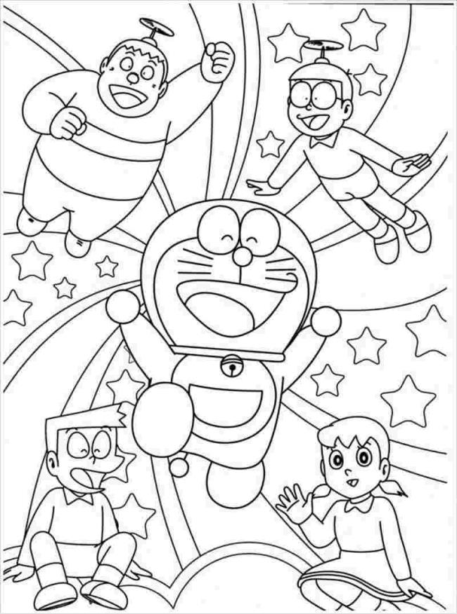 Collection of the most beautiful Shizuka coloring pictures for kids