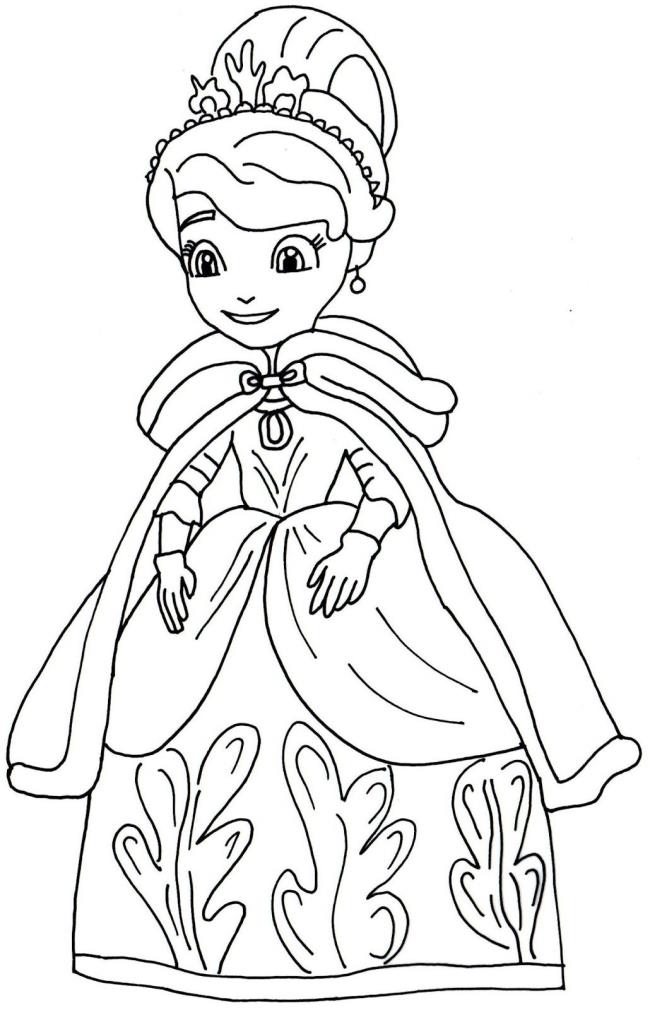 Collection of beautiful princess coloring samples