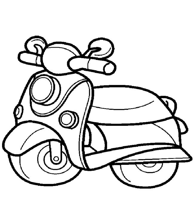 Collection of beautiful motorcycle coloring pictures